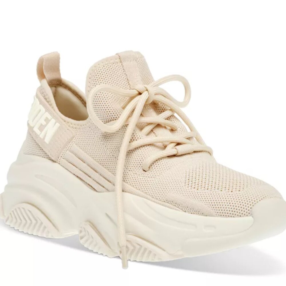 Steve Madden Women's Protege-E Lace-Up Knit Sneakers